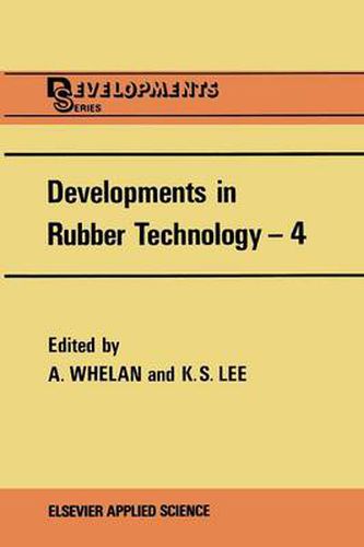 Cover image for Developments in Rubber Technology-4