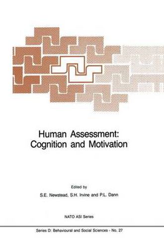 Cover image for Human Assessment: Cognition and Motivation