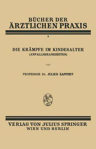 Cover image for Die Krampfe Im Kindesalter (Anfallskrankheiten)