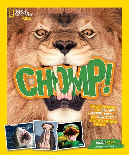 Cover image for Chomp!: Fierce Facts About The Bite Force, Crushing Jaws, And Mighty Teeth Of Earth's Champion Chewers