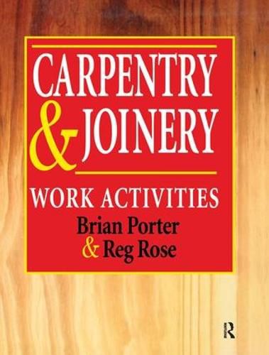 Cover image for Carpentry and Joinery: Work Activities