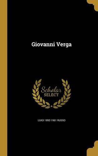 Cover image for Giovanni Verga