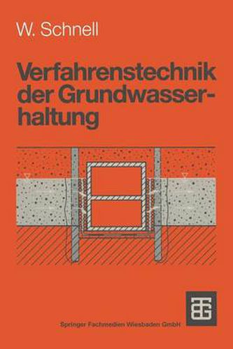 Cover image for Verfahrenstechnik der Grundwasserhaltung