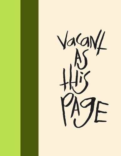 Cover image for Madding Mission "Vacant As This Page" Jotter Book