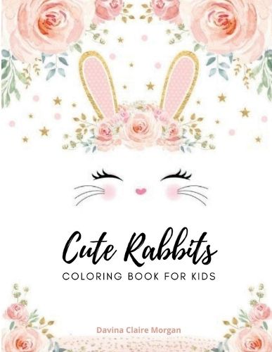 Cute rabbits coloring book for kids