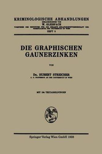 Cover image for Die Graphischen Gaunerzinken