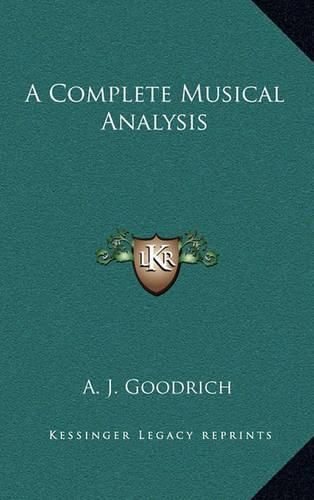 Cover image for A Complete Musical Analysis