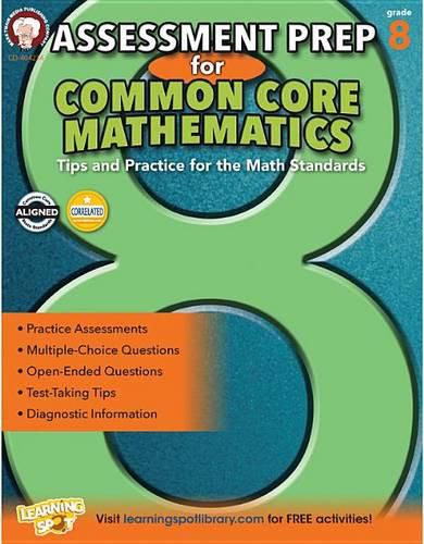 Cover image for Assessment Prep for Common Core Mathematics, Grade 8