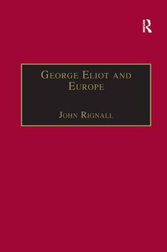 Cover image for George Eliot and Europe