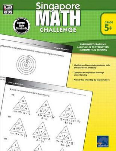 Cover image for Singapore Math Challenge, Grades 5 - 8