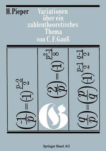 Cover image for Variationen UEber Ein Zahlentheoretisches Thema Von Carl Friedrich Gauss