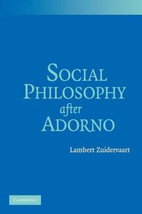 Cover image for Social Philosophy after Adorno