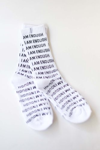 I Am Enough Ladies Crew Socks