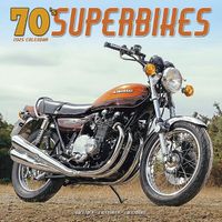 Cover image for 70'S Superbikes Calendar 2025 Square Motorbike Wall Calendar - 16 Month