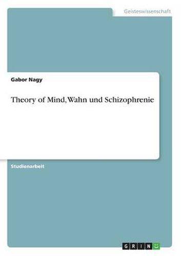 Cover image for Theory of Mind, Wahn und Schizophrenie