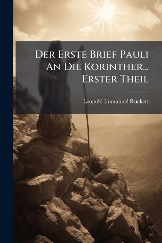 Cover image for Der Erste Brief Pauli an Die Korinther...