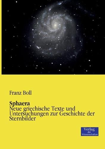 Cover image for Sphaera: Neue griechische Texte und Untersuchungen zur Geschichte der Sternbilder