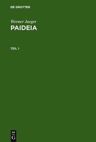 Cover image for Paideia: Die Formung Des Griechischen Menschen