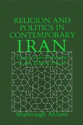 Cover image for Religion and Politics in Contemporary Iran