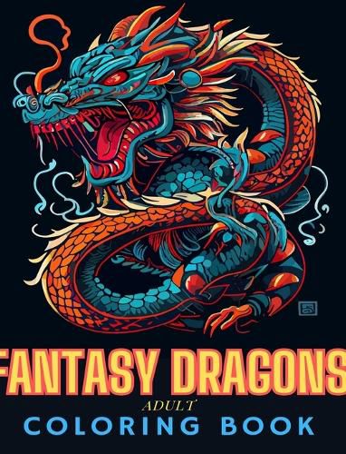 Cover image for Fantasy Dragons Adult Coloring Book