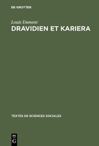 Dravidien et Kariera: L'alliance de mariage dans l'Inde du Sud, et en Australie