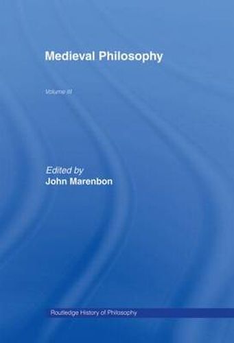 Cover image for Routledge History of Philosophy Volume III: Medieval Philosophy