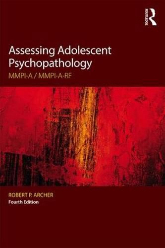 Cover image for Assessing Adolescent Psychopathology: MMPI-A / MMPI-A-RF, Fourth Edition