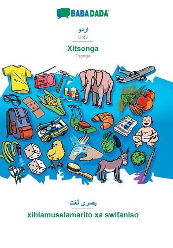 Cover image for BABADADA, Urdu (in arabic script) - Xitsonga, visual dictionary (in arabic script) - xihlamuselamarito xa swifaniso: Urdu (in arabic script) - Tsonga, visual dictionary