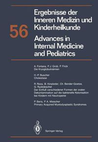 Cover image for Ergebnisse Der Inneren Medizin Und Kinderheilkunde / Advances in Internal Medicine and Pediatrics