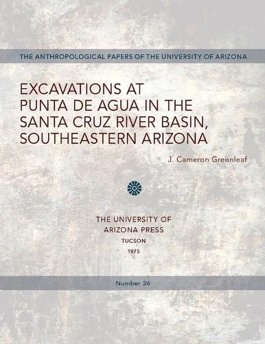 Cover image for Excavations at Punta de Agua in the Santa Cruz River Basin, Southeastern Arizona