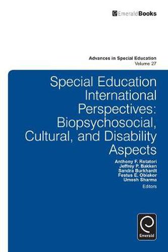 Cover image for Special Education International Perspectives: Biopsychosocial, Cultural, and Disability Aspects