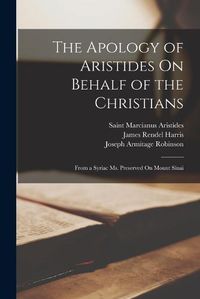 Cover image for The Apology of Aristides On Behalf of the Christians