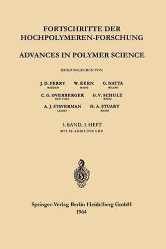 Advances in Polymer Science / Fortschritte der Hochpolymeren-Forschung