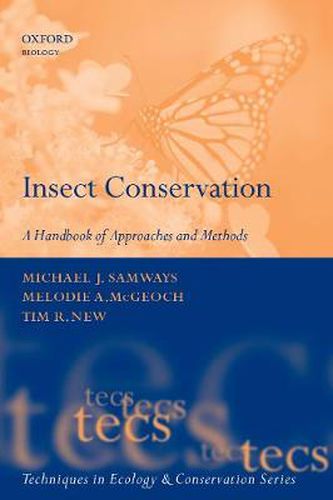 Cover image for Insect Conservation: A Handbook of Approaches and Methods