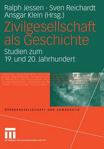 Cover image for Zivilgesellschaft Als Geschichte