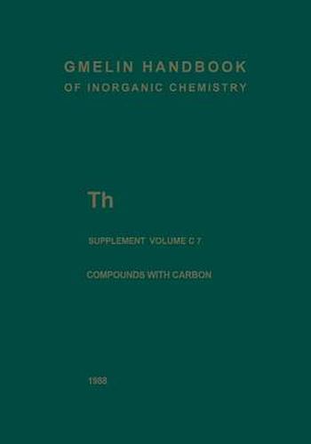 Th Thorium: Compounds with Carbon: Carbonates, Thiocyanates, Alkoxides, Carboxylates