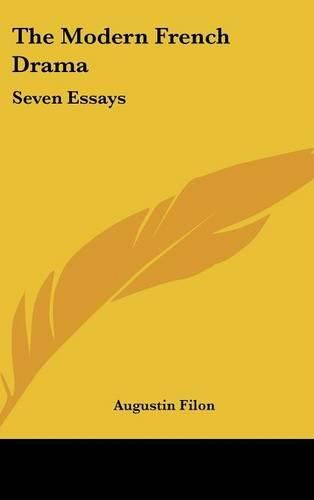 Cover image for The Modern French Drama: Seven Essays