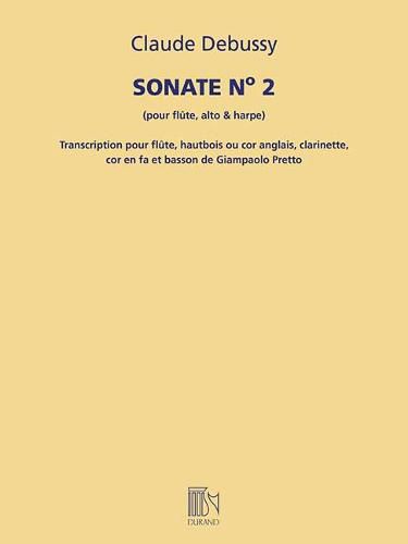 Sonate No. 2: For Flute, Viola, and Harp: Transcribed for Woodwind Quintet Score and Parts