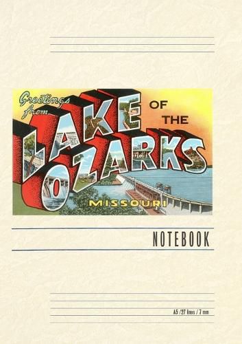 Cover image for Vintage Lined Notebook Greetings from Lake of the Ozarks