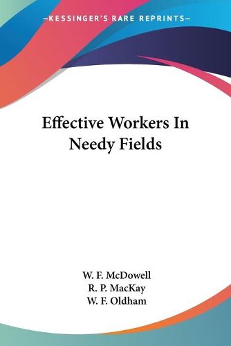 Cover image for Effective Workers in Needy Fields