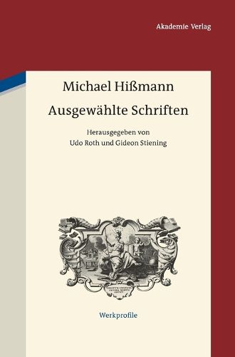 Cover image for Ausgewahlte Schriften: Herausgegeben Von Gideon Stiening Und Udo Roth