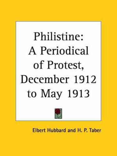 Cover image for Philistine: A Periodical of Protest Vol. 36 (1912)