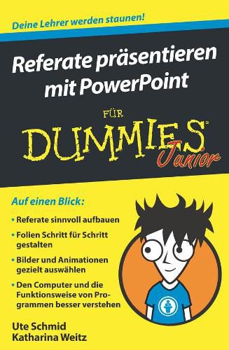 Cover image for Referate prasentieren mit PowerPoint fur Dummies Junior