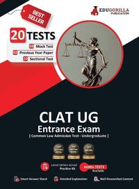 Cover image for Complete CLAT UG Exam Preparation Book 2021 For UnderGraduate Programmes 8 Full-length Mock Tests [Solved] + 15 Sectional Tests + 3 Previous Year Paper By EduGorilla