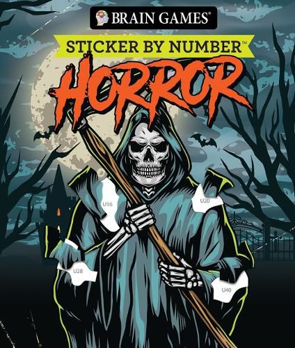 Cover image for Brain Games - Sticker by Number: Horror