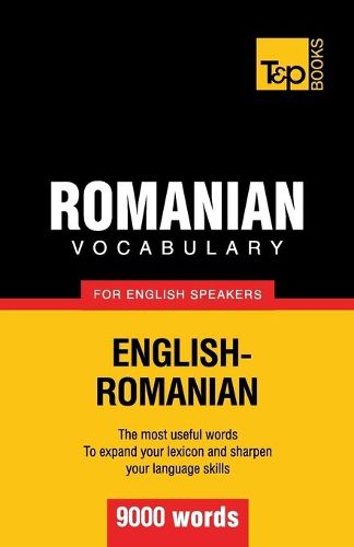 Cover image for Romanian vocabulary for English speakers - 9000 words