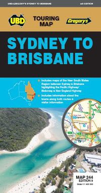 Cover image for Sydney to Brisbane Map 244 9th ed