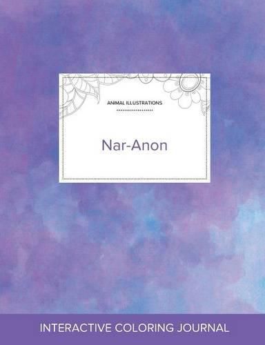 Cover image for Adult Coloring Journal: Nar-Anon (Animal Illustrations, Purple Mist)