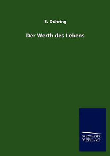 Cover image for Der Werth des Lebens