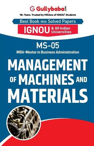 Cover image for Ms-05 Management of Machines & Materials